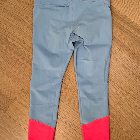 New Balance x J Crew baby blue and pink workout leggings, women’s medium - Picture 2 of 3